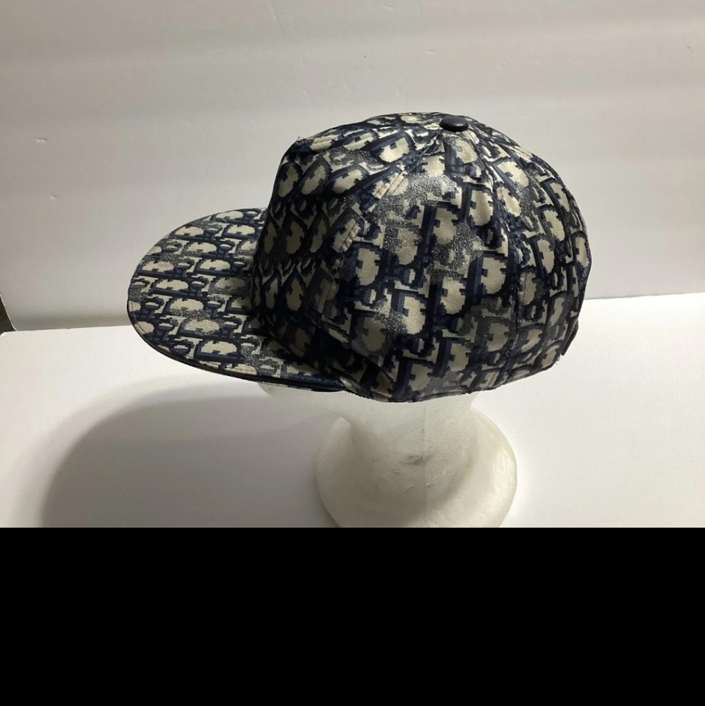 DIOR-Authentic Monogram CD Logo Baseball Hat - image 3